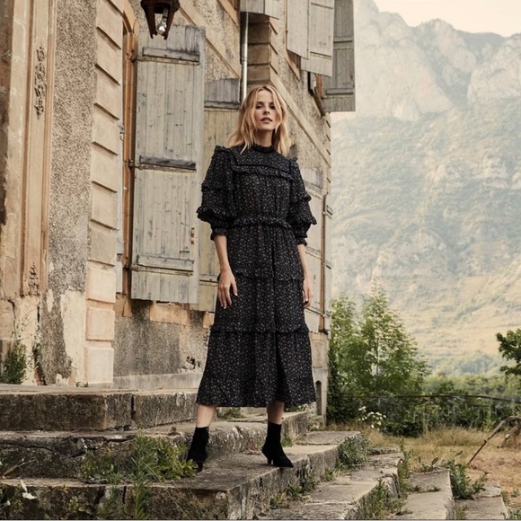 Doen Clay Dress in Black Mafia Size Large - Picture 1 of 7